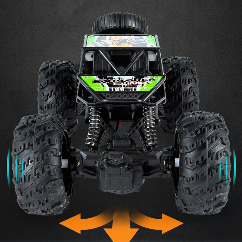 Jouet véhicule tout-terrain 1:18 voiture d'escalade alliage incassable alliage incassable voiture télécommande 2.4G modèle vé