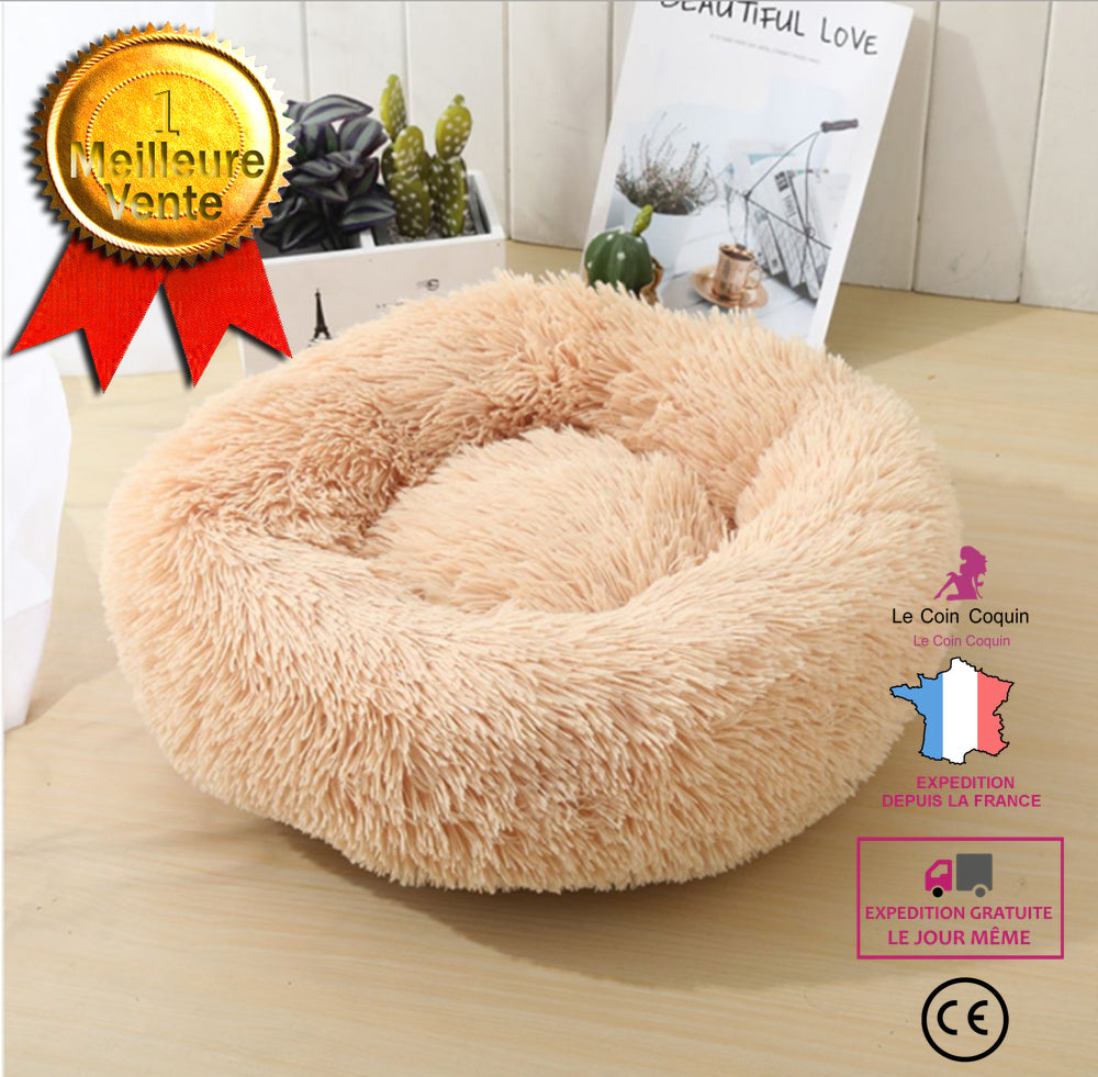 TD® Lit de Chat, Lit de Chien, Coussin pour Chat, Panier, Litière, Extra-Doux Confortable et Mignon, Coussin Lavable, 50cm