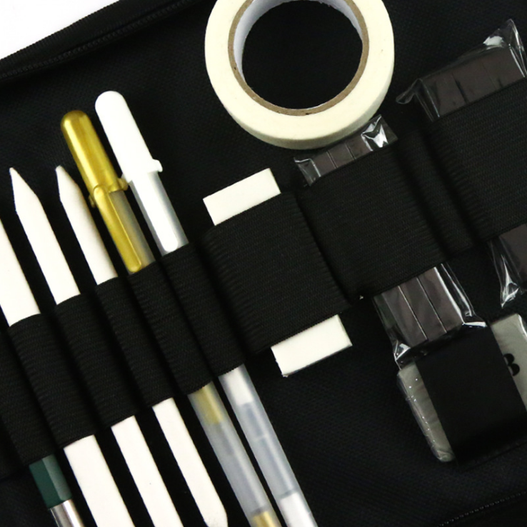 Ensemble de crayons de croquis en métal stylo de surbrillance ensemble de 36 pièces fournitures de peinture d'art fusain Grap