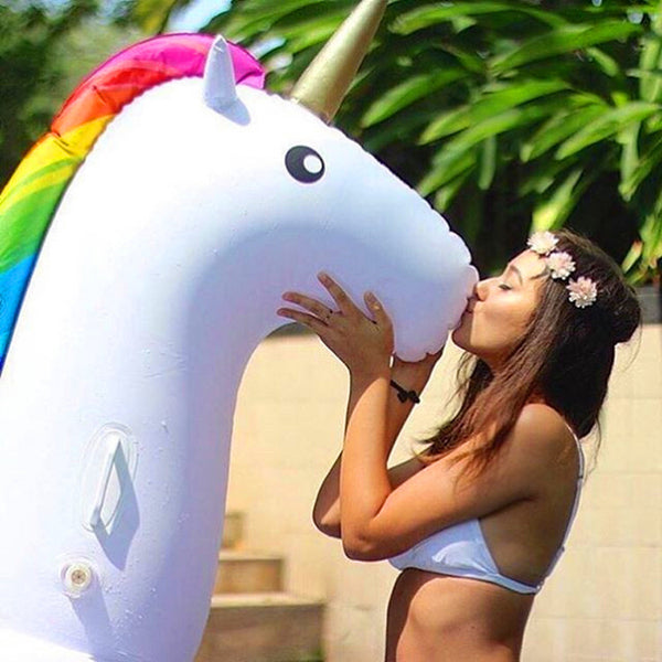 Bouée de natation gonflable licorne - Jouet aquatique gonflable - Anneau de natation transparent - Pour adultes et enfants filles - Sport Bouée de natation gonflable licorne - Jouet aquatique gonflable - Anneau de natation transparent - Pour adultes et enfants filles - Sport
