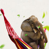 TD® Toile arc-en-ciel extérieure paresseuse hamac épaissi double balançoire hamac anti-renversement hamac de camping en plein air