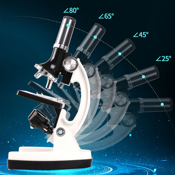 Microscope professionnel à fort grossissement 1200 fois pour enfants,  enseignement de la biologique pour les étudiants, expérience scientifique