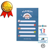 Autocollants Papier mémo Fille Coeur Bande Dessinée  Post-it Notes Étudiant N-time Message Message Bloc-Notes Déchirable Bloc