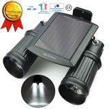 TD® Panneau Spot solaire double LED Lampe orientée corps avec détecteur mouvement extérieur éclairage énergie consommation renouvela