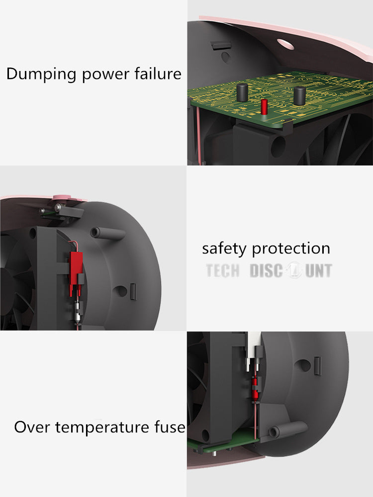 TD® chauffage mains d'appoint soufflant électrique salle de bain sortie d'air manucure beauté chaud économique automatique silencieu