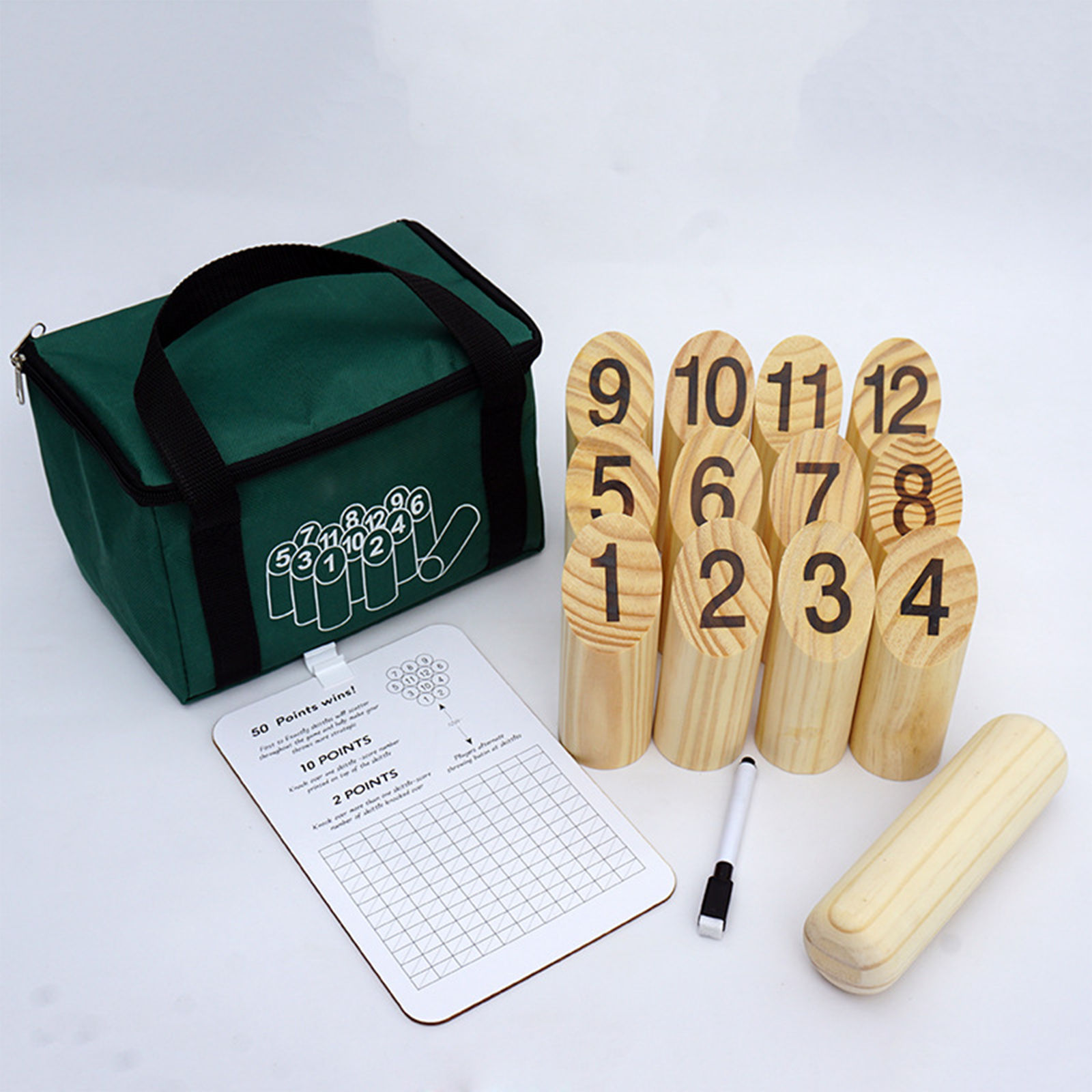 TD® Quilles lancer jeu amusant Camping cour extérieure lancer jouets pelouse adultes et enfants peuvent jouer à des jeux de lancer