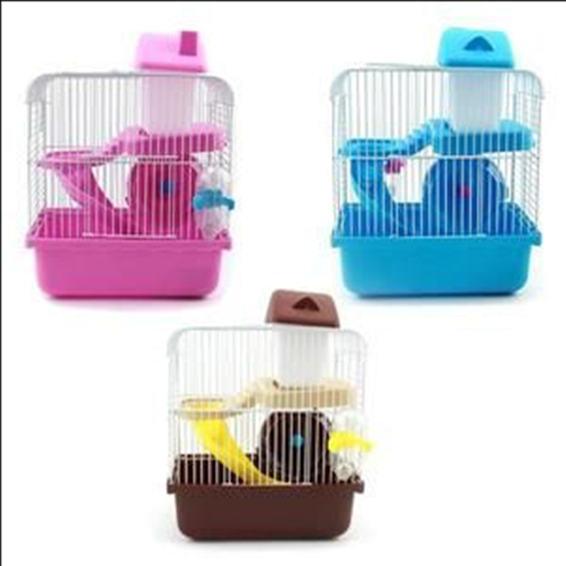 TD® Cage rotative pour hamster bleu à 2 couches