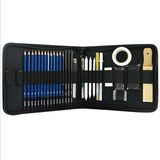 Ensemble de crayons de croquis en métal stylo de surbrillance ensemble de 36 pièces fournitures de peinture d'art fusain Grap
