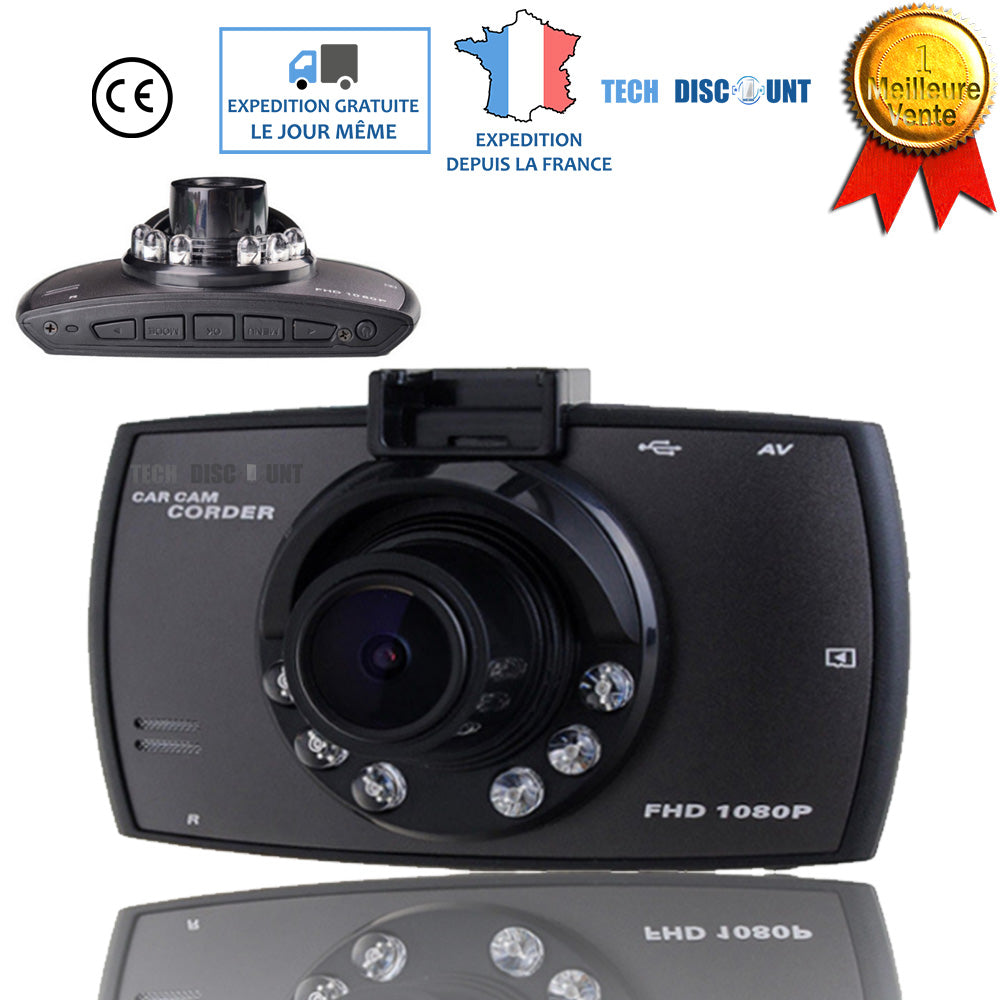 TD® camcorder camera de recul hd voiture wifi tableau de bord enregistrement boucle vision nocturne infrarouge détection mouvement