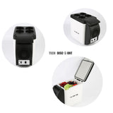 TD® Réfrigérateur congélateur 1 porte bas usage chaud froid portable petit mini bureau camping glacière température voyage 12v prati