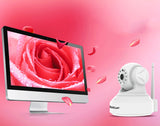 TD® Caméra haute qualité wanscam HW0024 1.0 Mega px 720P HD TF- carte de sécurité IP IR -Cut - blanc