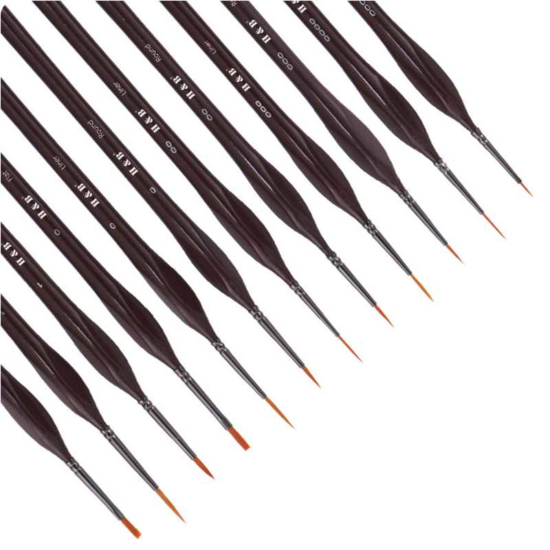 Peinture triangle cheveux très fine ligne crochet stylo peinture à l'huile aquarelle pinceau stylo fournitures d'art professi