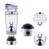 TD® Tasse à agitation automatique charge USB tasse à café paresseux tasse à milkshake électrique portable tasse à shaker 450 ml