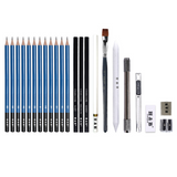 Ensemble de peinture au crayon de croquis ensemble de pinceaux de papeterie d'art de dessin professionnel ensemble d'outils d