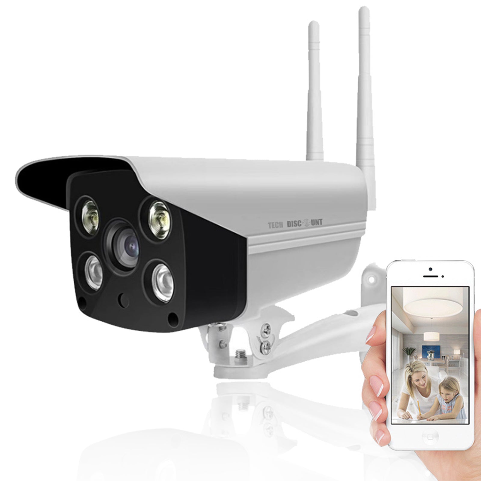 TD® Caméra de surveillance espion voiture extérieure sans fil Moniteur à distance mobile à domicile Réseau intelligent HD wifi maiso