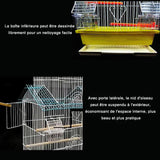 Cage à oiseaux surdimensionnée perruche volière bleu cage à oiseaux