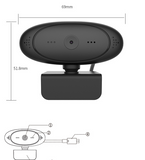 INN® Caméra Web pour ordinateur Caméra USB HD avec caméra de chat vidéo à lecteur sans marque