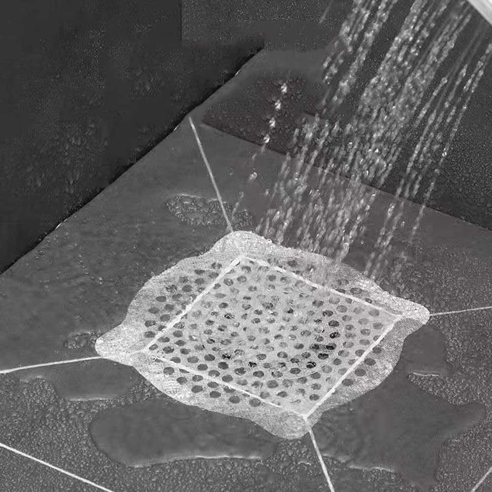 Autocollant de drain de sol jetable Résidus de cuisine égout de salle de bain filtre à cheveux autocollant pièce de drain de