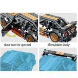 TD® Blocs de construction Dark Mustang Technology Pièces Assemblage de particules Pull Back Capacité Jouets d'entraînement
