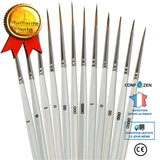 Ensemble de stylos de peinture en nylon dessin étudiant adulte pinceau peinture cheveux en nylon doré 12 stylo de peinture de