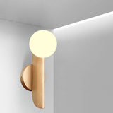 Applique verre décoration Style nordique Postmoderne Simplicité moderne Boule blanche laiteuse Tête de lit de chambre étude