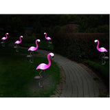 TD® Lampe de Jardin Solaire LED/ Forme Flamant Rose Lanterne Décoratif Extérieur Jardin Sentier Éclairage Patio Pelouse