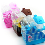 TD® Cage rotative pour hamster bleu à 2 couches