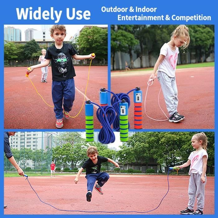 TD® Lot de  2 Corde à Sauter avec Compteur intégré Réglable/ Câble pour Crossfit, Fitness, Boxe, Gym, MMA, Adulte/Enfants