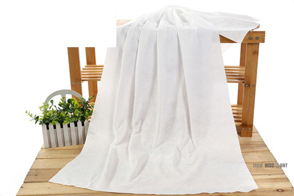 TD® serviette de bain jetable voyage plage cheveux sport coiffure bebe douche drap de bain garcon fille homme femme sechage rapide