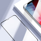 TD® Galvanoplastie anti-lumière bleue iPhone13 film trempé HD anti-empreintes digitales bord amélioré couverture plein écran