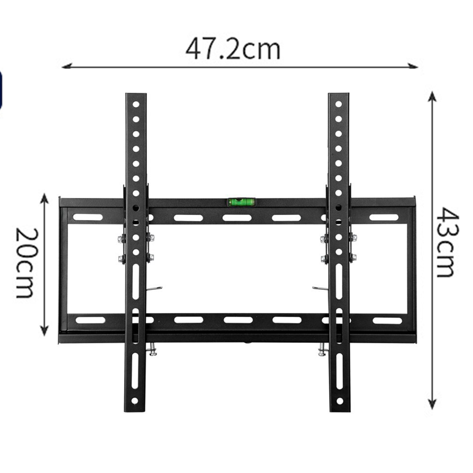 TD® Support de support intégré pour téléviseur LCD Support de moniteur mural mural de 14 à 70 pouces