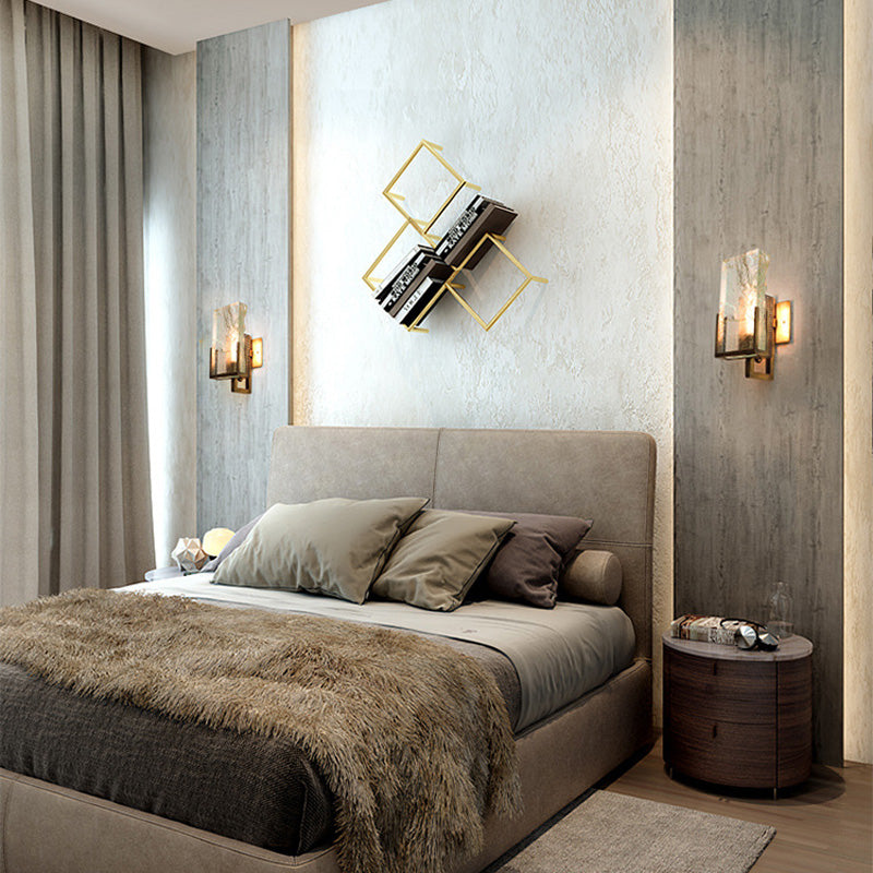 Applique en cristal Crystal de glace Luxe postmoderne Mur de fond le salon chambre chevet rayon escaliers