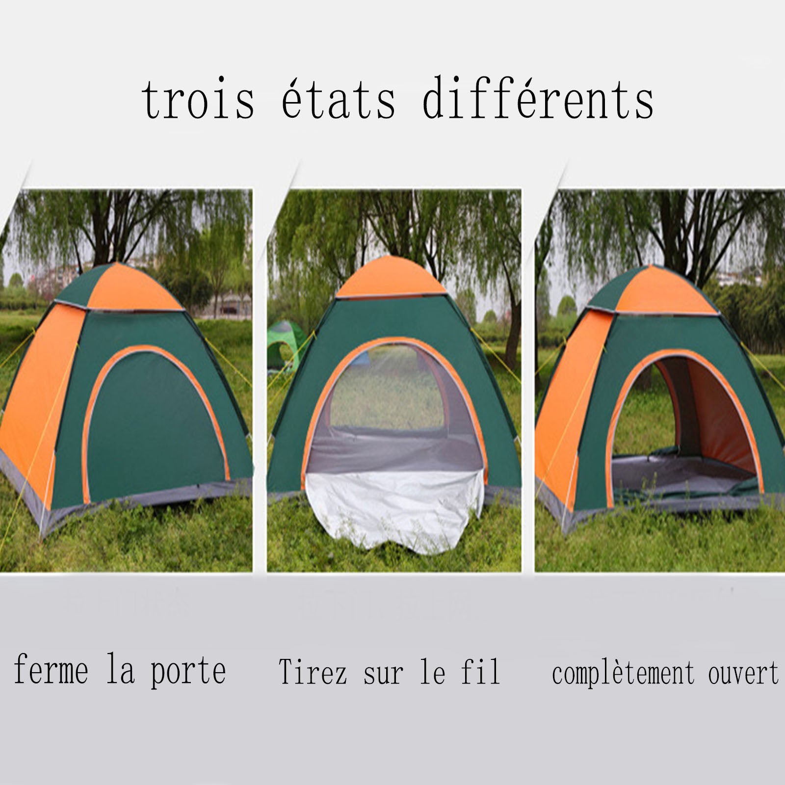 TD® 2 secondes tente automatique à ouverture rapide tente de camping en plein air crème solaire étanche simple tente de plage pliant