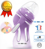 TD® Biberon verre anti colique bebe baby shower 6 mois maternité nouveau né lait tétine solide bouteille inititation maman naissance