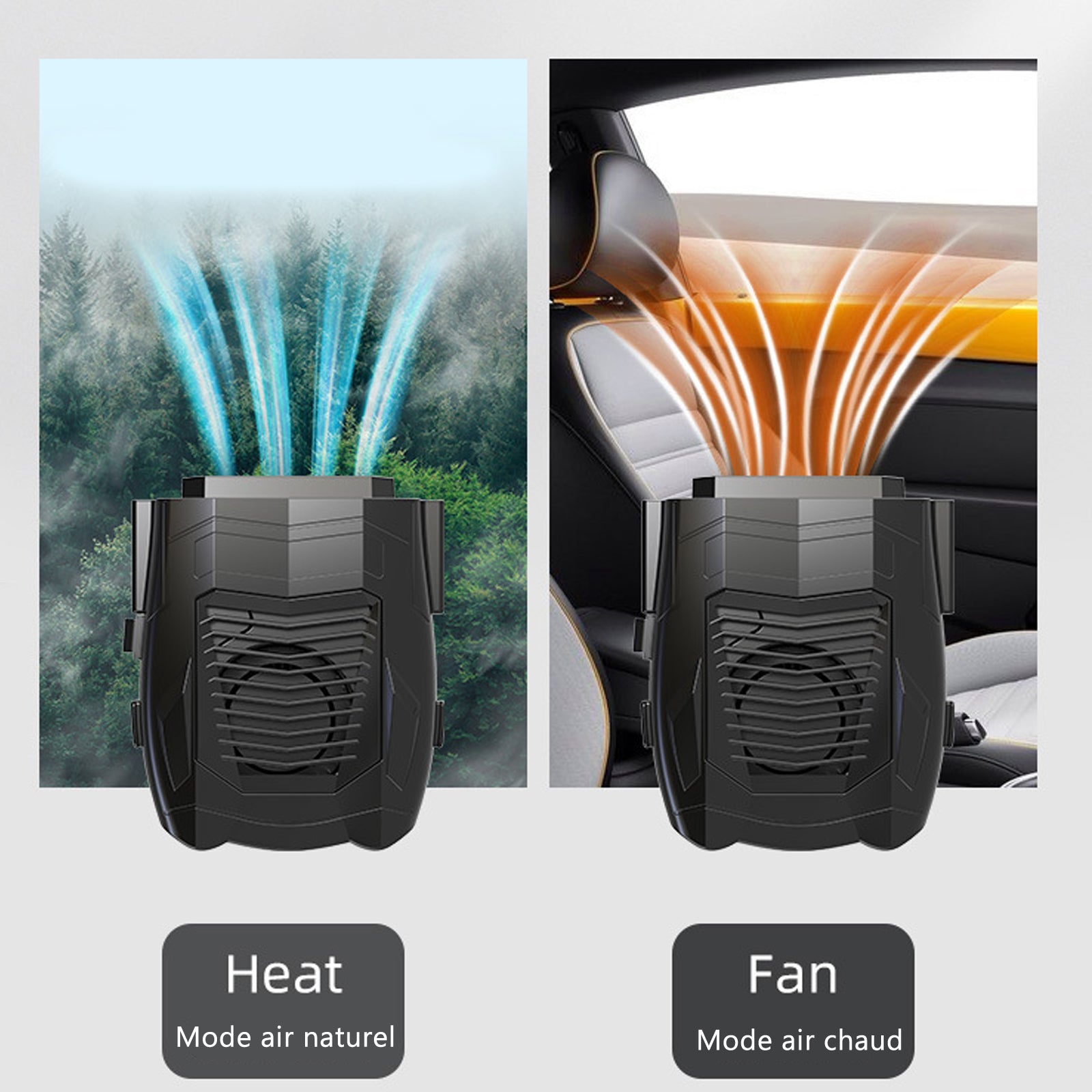 TD® Chauffage de voiture 12v chauffage à air électrique chauffage chauffage dégivrage neige désembuage voiture fournitures