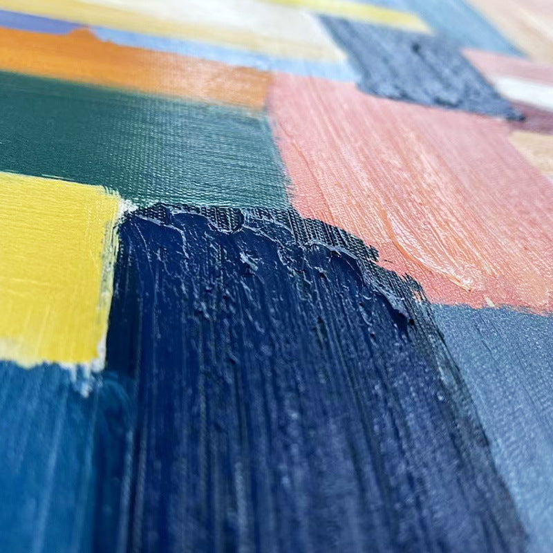 TD® Entrée restaurant peinture décorative abstraite rétro suspendu peinture carré nostalgique littérature et art nordique fond mural