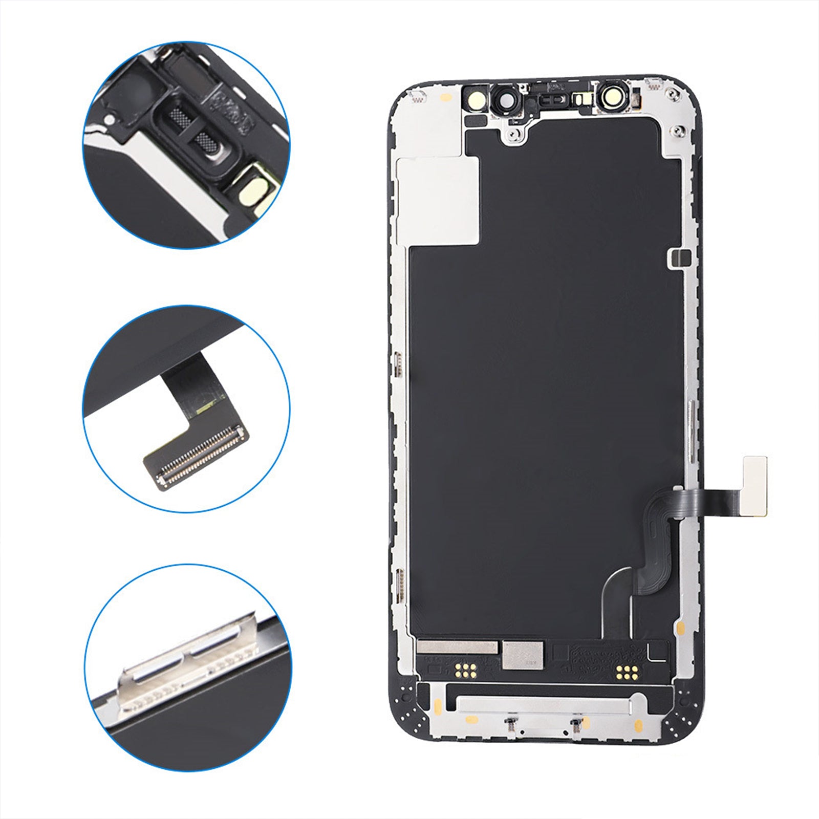 TD® Assemblage d'écran de téléphone portable adapté à l'écran tactile clair couleur sensible haute définition Apple iphone 12proMax