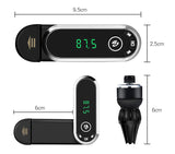 TD® Support de voiture allume cigare téléphones portables Bluetooth mains libres lecteur MP3 charge USB appareil électronique condui