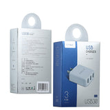 TD® Tête charge intelligente 3 Ports USB/Téléphone mobile 3C/Chargeur de voyage 5V 3A/Charge rapide adaptateur standard européen