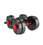 TD® Haltère de musculation haltère de fitness haltère de musculation 10kg Équipement de fitness à domicile pour hommes Amovible