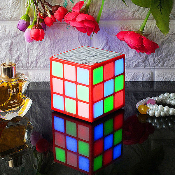 Enceinte Portable Rubik's Cube Lumineuse - USB - Neuf
