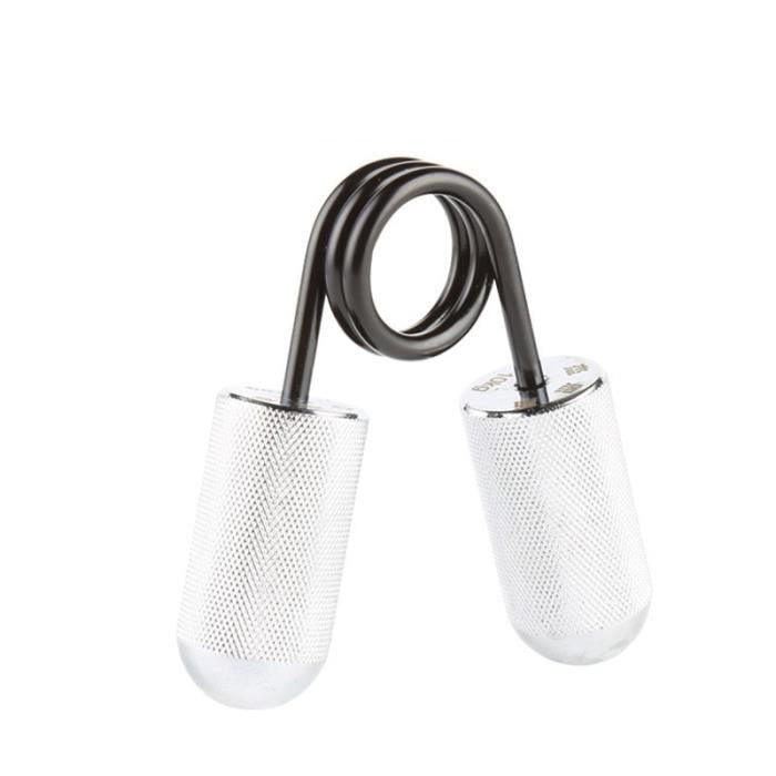 TD® Accessoires Fitness - Musculation,Professionnel doigt force main pince métal doigt pince force formateur Portable Fitness Argent