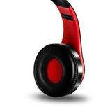 TD® Casque mâle et femelle casque bluetooth cadeau mode microphone sans fil insérer carte TF casque stéréo bilatéral stéréo bleu noi