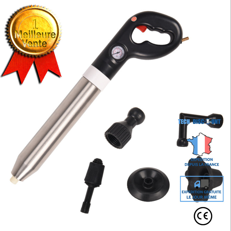 TD® Drague de toilette noire en acier inoxydable toilette domestique aspiration drague de toilette  acier inoxydable hôtels domestiq