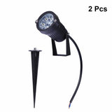 TD® 2 pièces 5W Lampe solaire jardin extérieur étanche pour pelouse allée cour allée patio terrasse passerelle-projecteur Externe