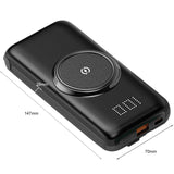 INN® Banque d'alimentation autonome Affichage numérique ultra-mince Banque d'alimentation sans fil de grande capacité 10000mAh