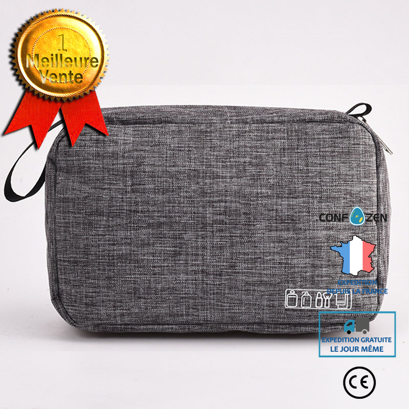 Sac de rangement, cosmétiques, sac de lavage, voyage portable, résistant à la poussière et à l'humidité, grande capacité