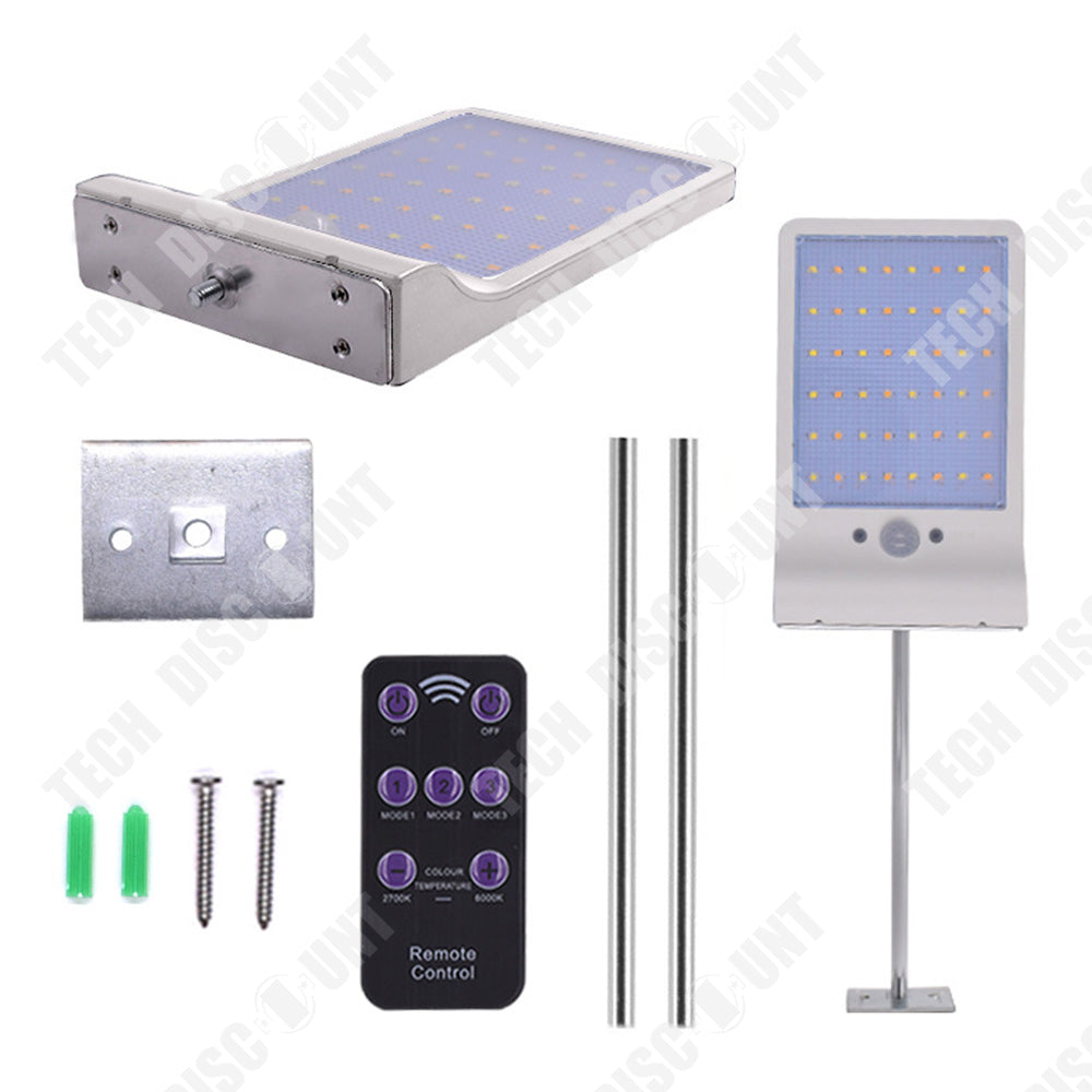 TD® Lampe solaire étanche 32 LED projecteur extérieur panneau solaire éclairage de nuit multifonctionnel détecteur mouvement
