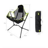 TD® Chaise à bascule d'extérieur en alliage d'aluminium chaise de pêche de camping ultra-légère barbecue chaise arrière pliante port