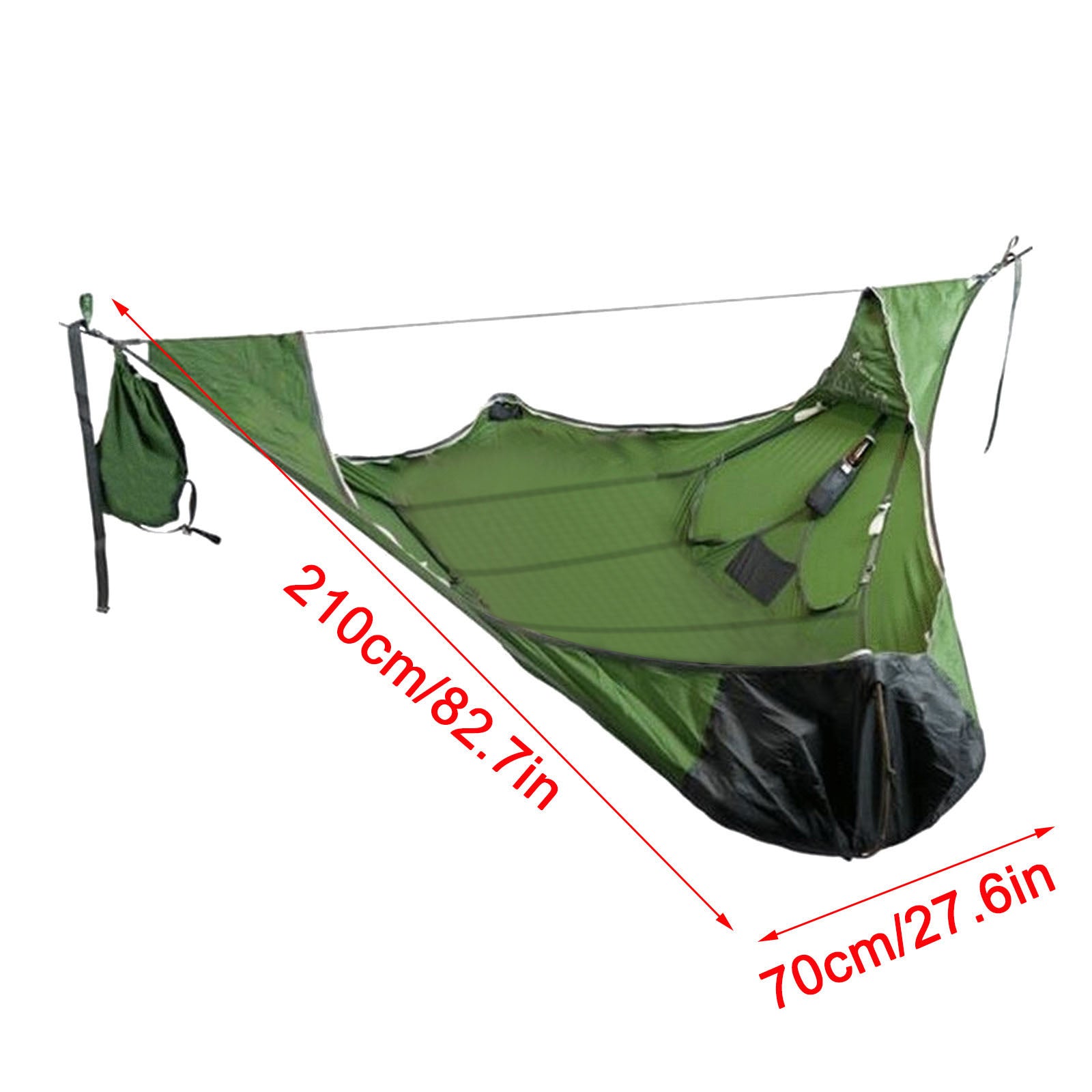 TD® Camping portable multi-personnes hamac anti-déchirure anti-moustique à plat hamac station d'escalade sac de couchage